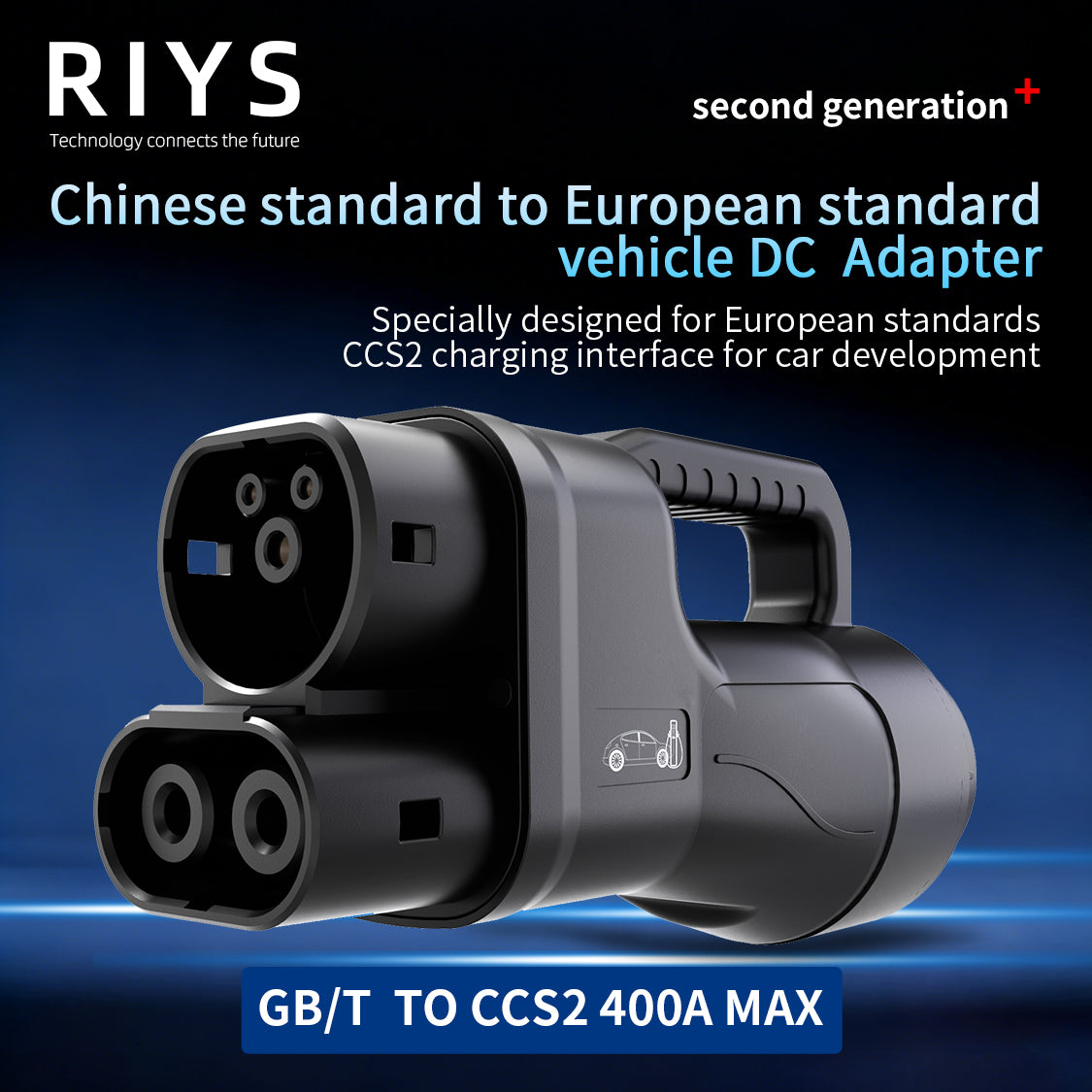 RIYS GBT TO CCS2  Adaptor  DC 400A Max