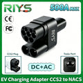 RIYS CCS2 to NACS AC DC Charging Adapter For Tesla Cybertruck Electric Vehicle Car EV Charger CCS Combo 2 To NACS  Car Charging adapt
