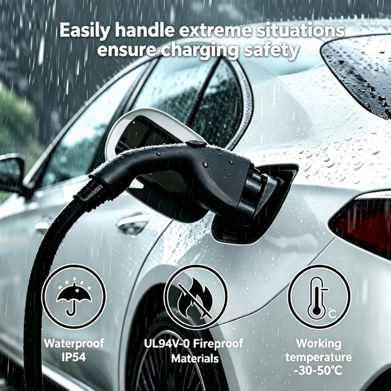 RIYS CCS2 to CCS1 EV Charging Adapter | AC+DC 500A Max Fast Charger