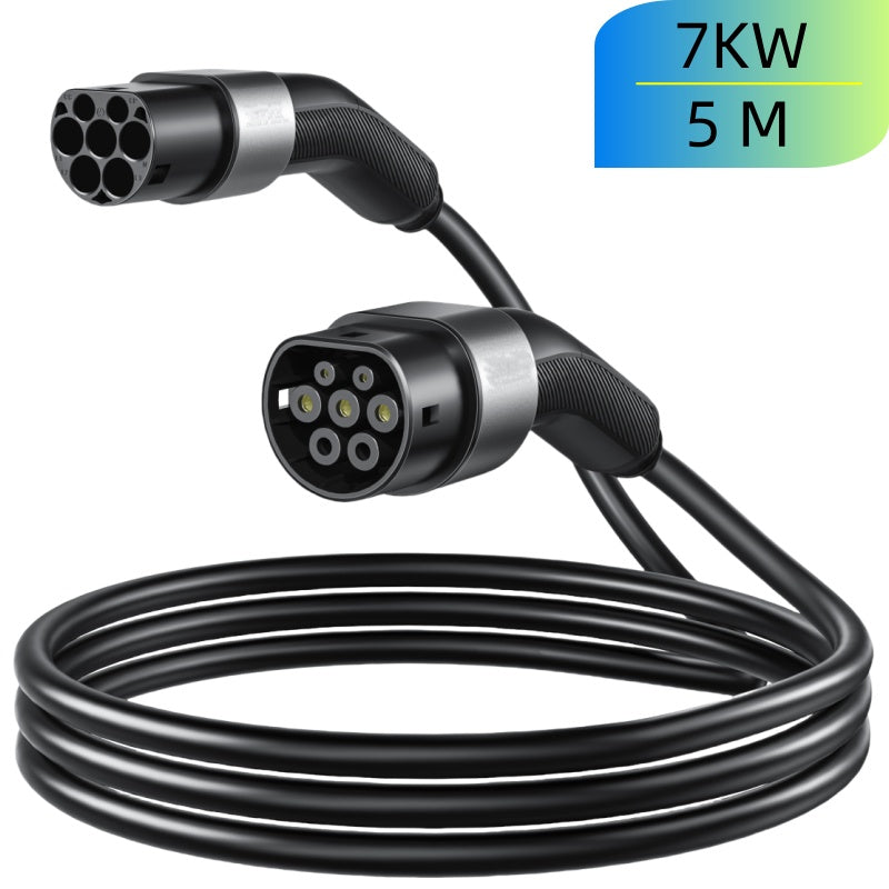 Type 2 EV Charging Cable For Hybrid Electric Vehicles 7.4KW 5M 32A / 11KW 5M 16A / 22KW 32A 5M High Quality Fast Charging Cable