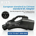 Riys EVCharger CCS2 to GB/T EV Converter Adapter DC 300A 1000V 300KW CCS Combination 2 to GBT Electric Vehicle Charging Adapter