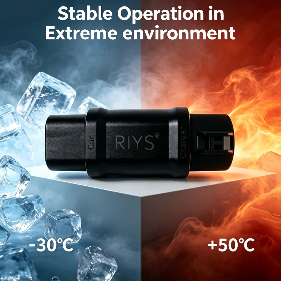 RIYS J1772‑GB/T AC Adapter 32A Type1 for Chinese EV Charger