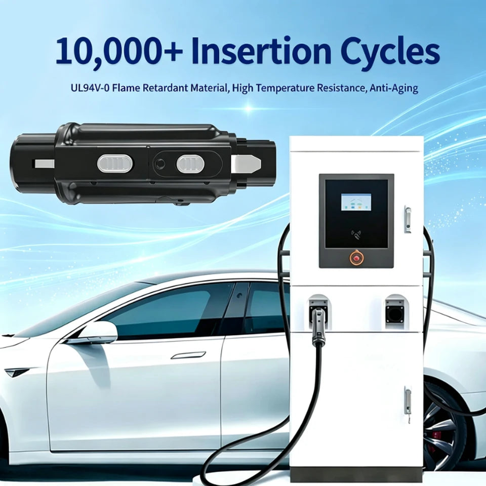 RIYS CCS2‑CHAdeMO DC Adapter 250A 1000V 250KW Combo2 for Japanese EV