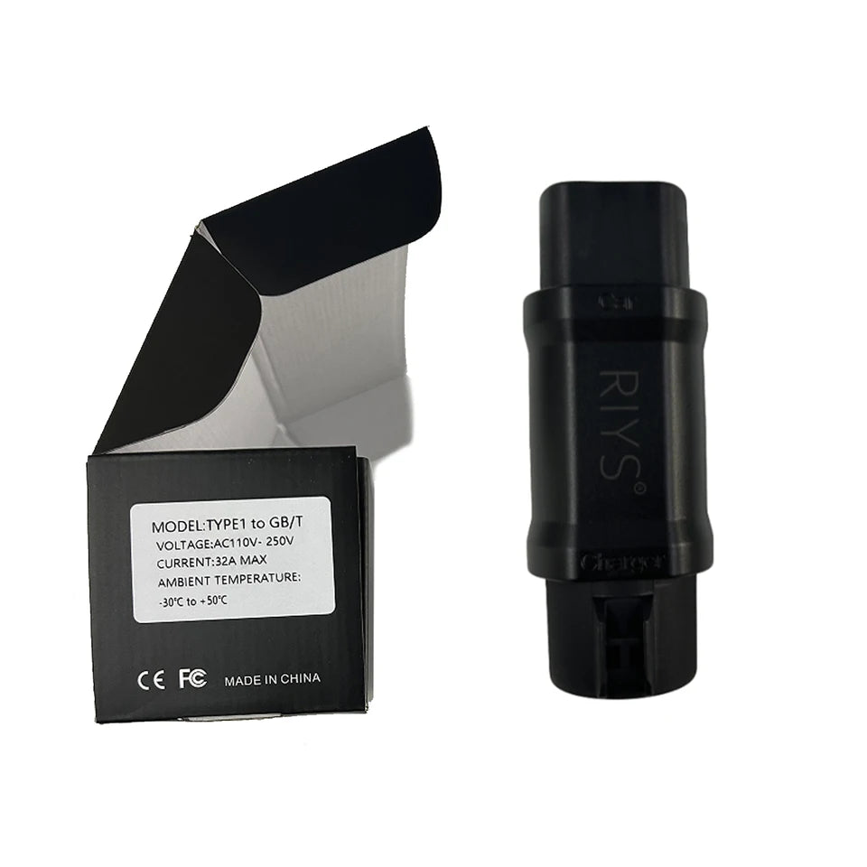 RIYS J1772‑GB/T AC Adapter 32A Type1 for Chinese EV Charger
