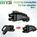 RIYS CCS2‑CHAdeMO DC Adapter 250A 1000V 250KW Combo2 for Japanese Car