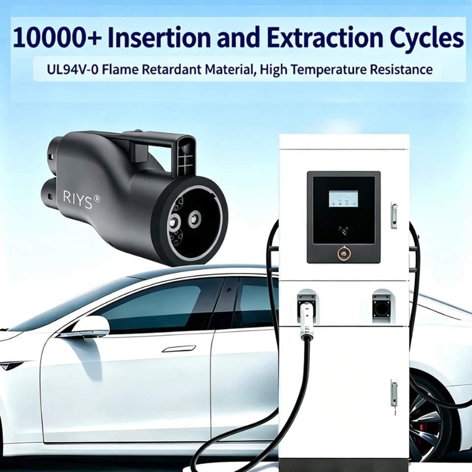 RIYS CHAdeMO‑CCS2 DC Adapter 250A 250KW 1000V Combo2 EV Charger