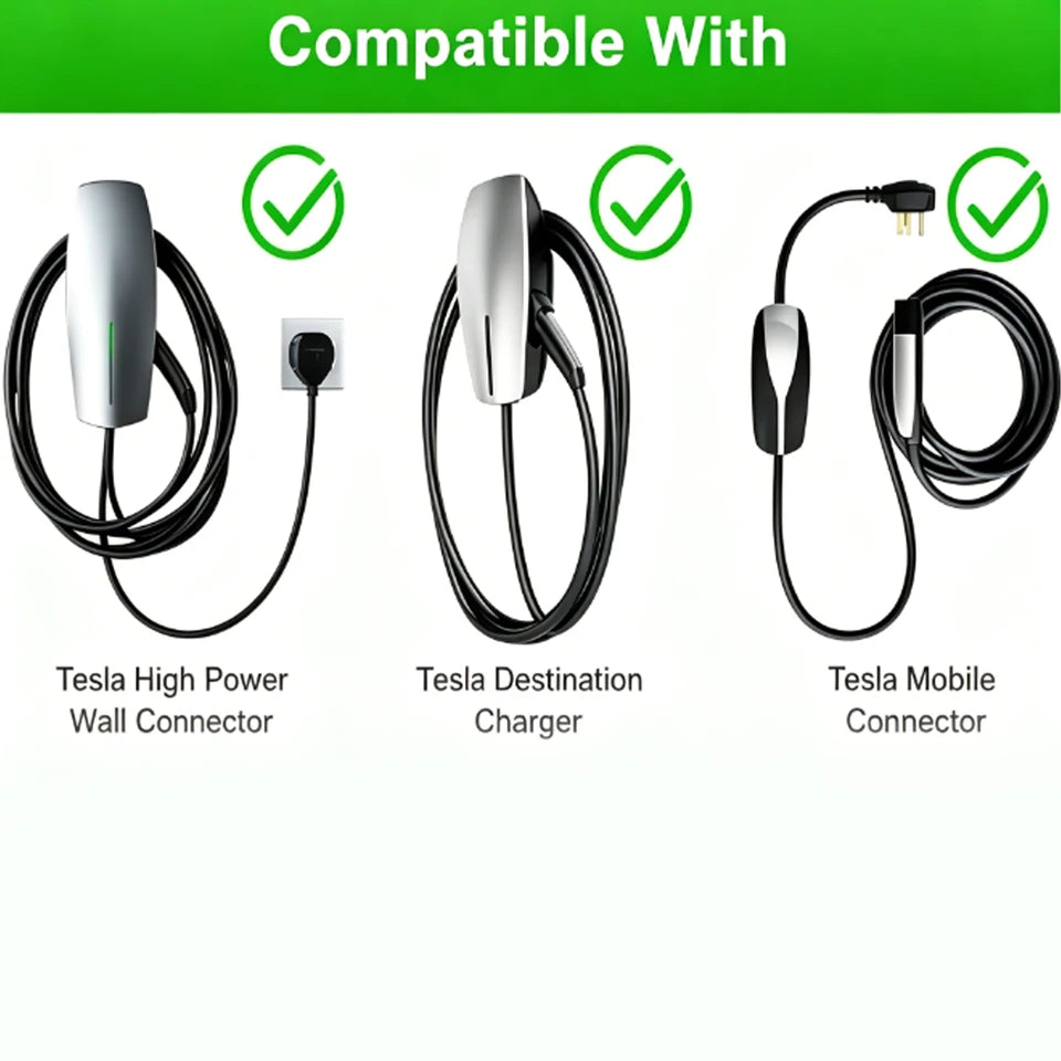 RIYS NACS‑GB/T AC Adapter 32A 250V for Tesla Electric Vehicle