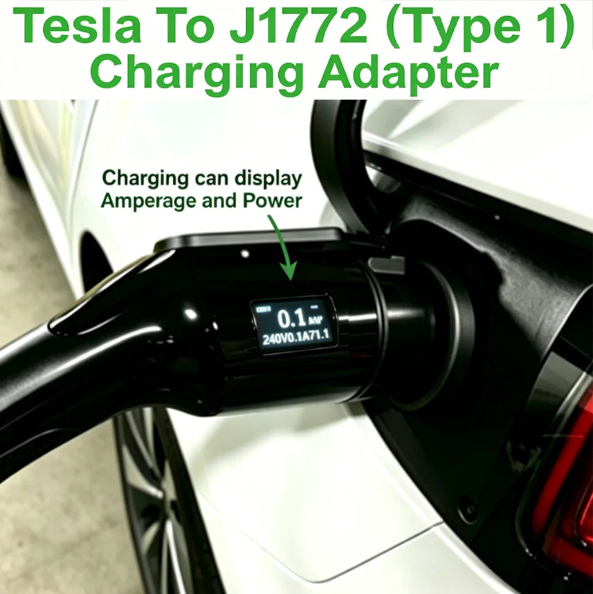 RIYS NACS‑J1772 AC Adapter 80A 240V for Tesla Model 3 Y X S