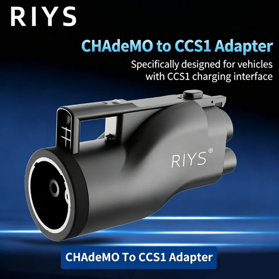 RIYS CHAdeMO‑CCS1 EV Adapter 250A 250KW Combo1 Charging Connector