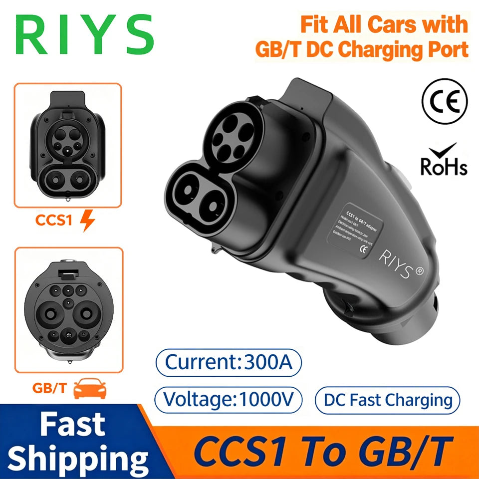 CCS1‑GB/T DC Adapter 250A 1000V 250KW for BYD Electric EV