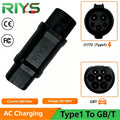 RIYS J1772‑GB/T AC Adapter 32A Type1 for Chinese EV Charger