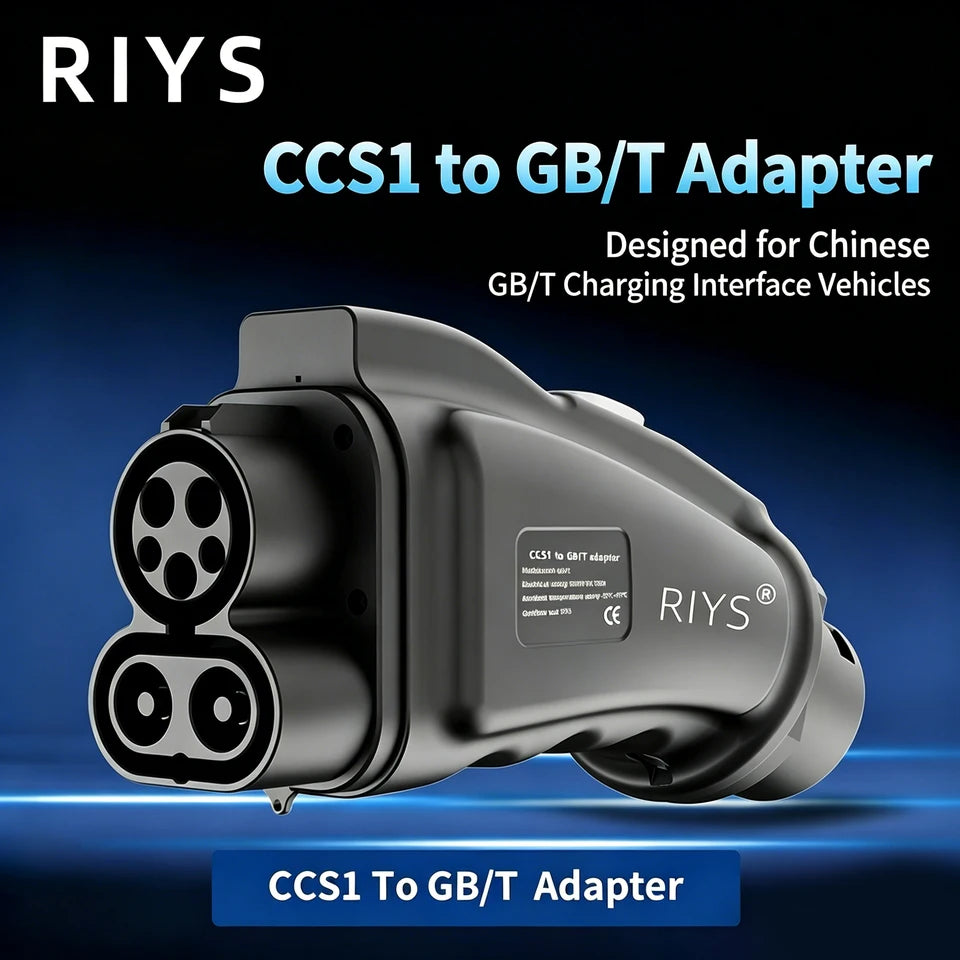 RIYS CCS1 to GB/T DC Fast Charging Adapter | Combo1 Chinese Standard for BYD & GEELY